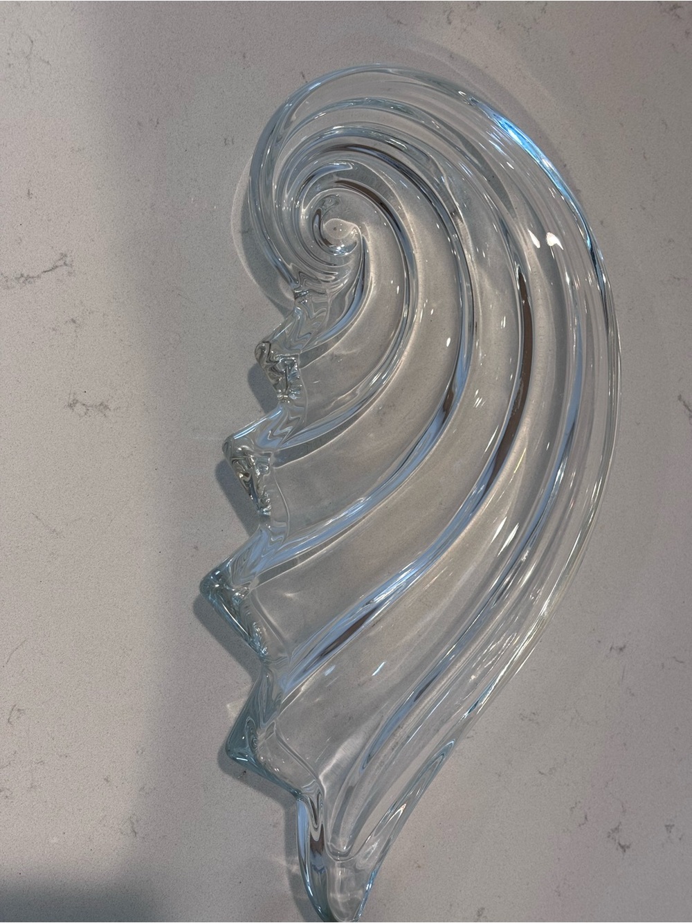 Vintage Mikasa Crystal Shell Dish - Picture 2 of 7